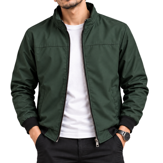 BOTTLE GREEN WINTER JACKET FOR MEN-SKN-210