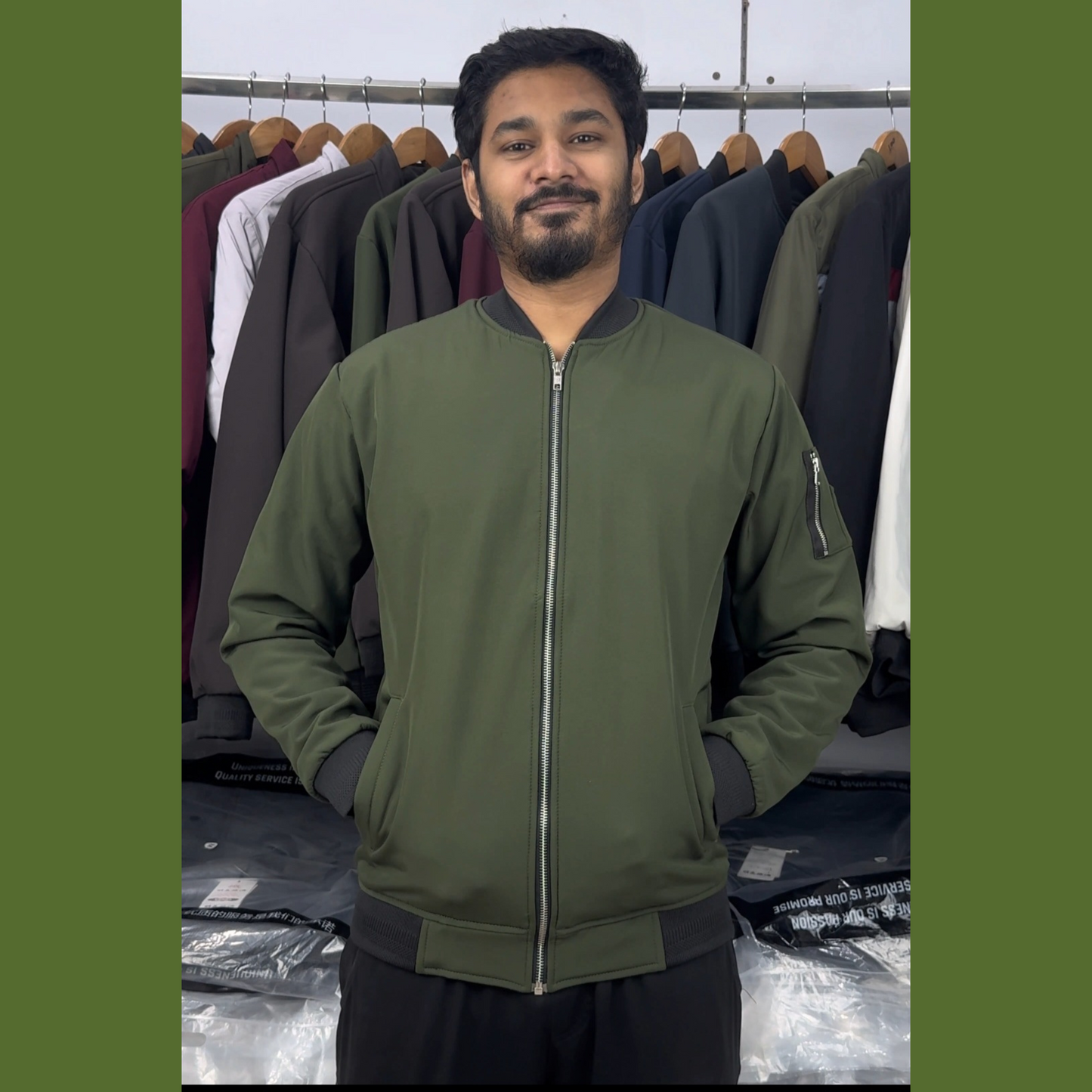 SSF-5 Olive Bomber Jacket