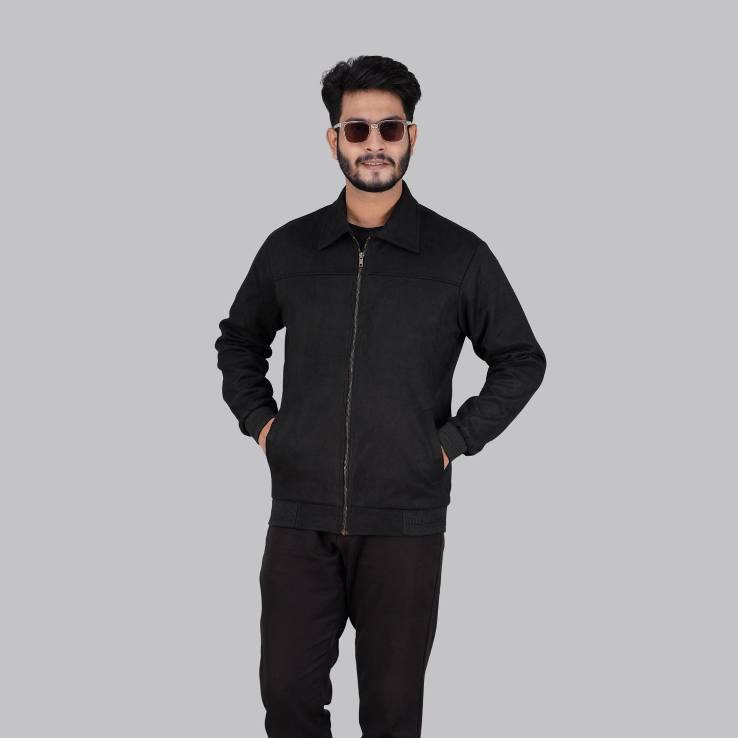 Black Winter Jacket Monochrome - MP810