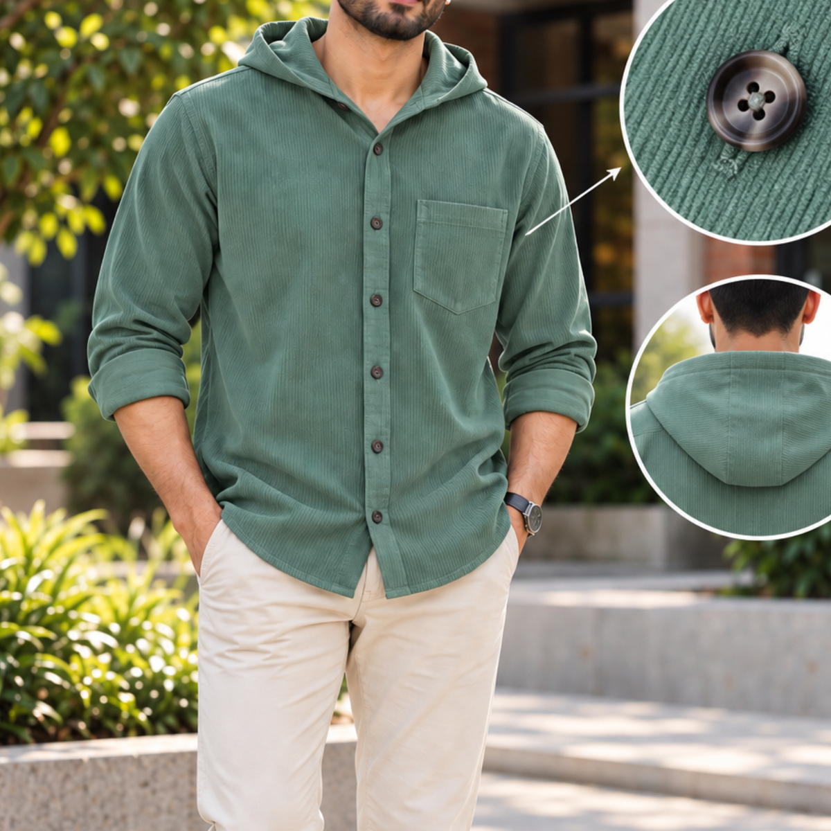 Greenstone Luxe Hoodie Shirt | CD-006