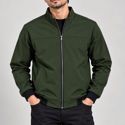 Men’s Bonded Jacket in OLIVE -BH-410