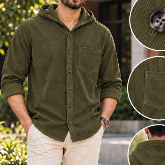 Earthtone Luxe Hoodie Shirt | CD-002