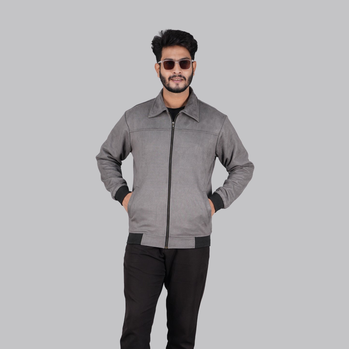 Gray Winter Jacket Monochrome - MP820