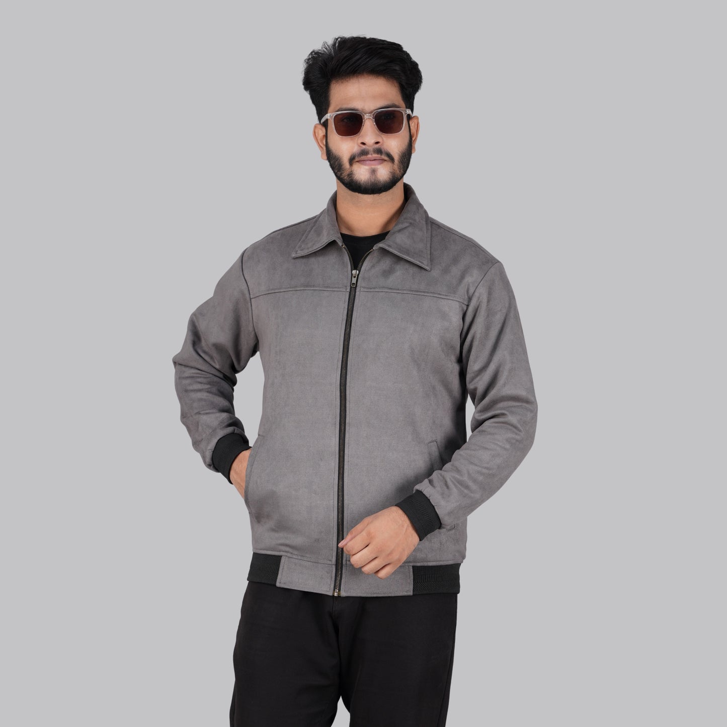 Gray Winter Jacket Monochrome - MP820