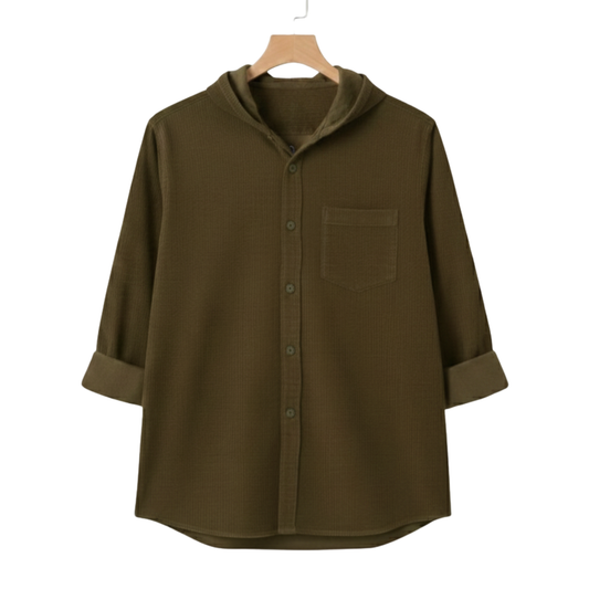 Earthtone Luxe Hoodie Shirt | CD-002