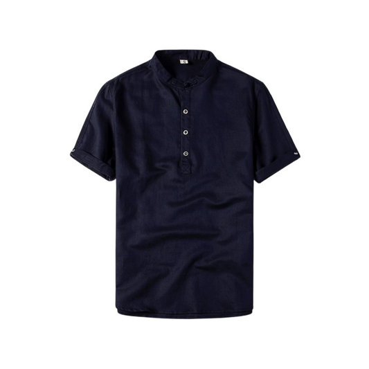 Men's Band Collar Katua | Black Z-12