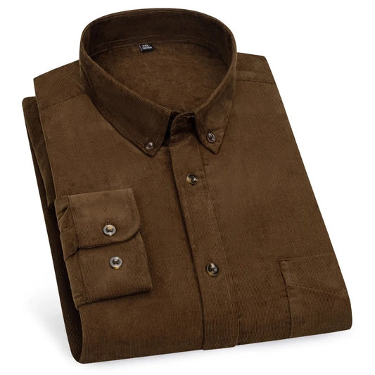 Men’s Cord Shirt || Coffee