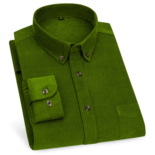 Men’s Cord Shirt || Green