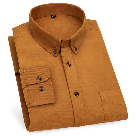 Men’s Cord Shirt || Mustard