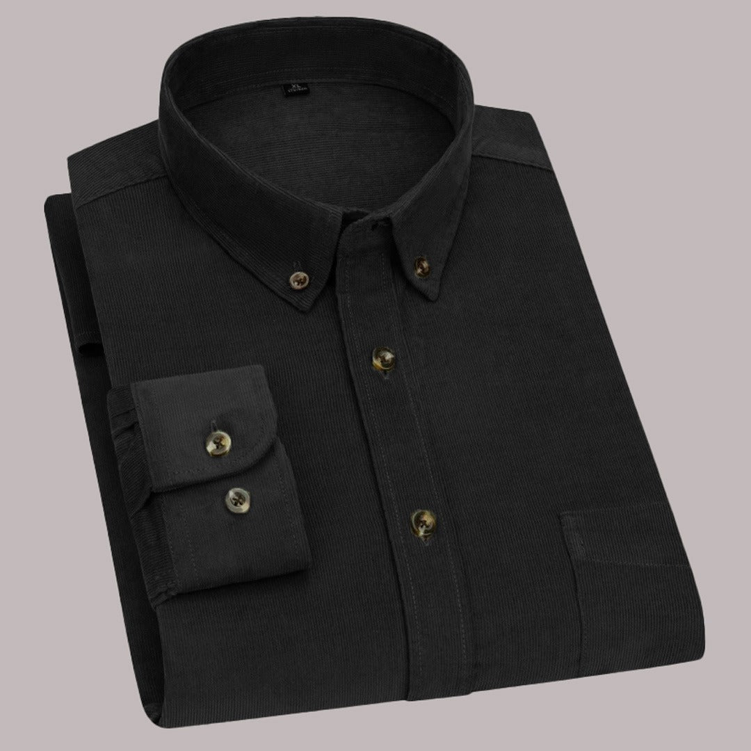 Men’s Cord Shirt || Black