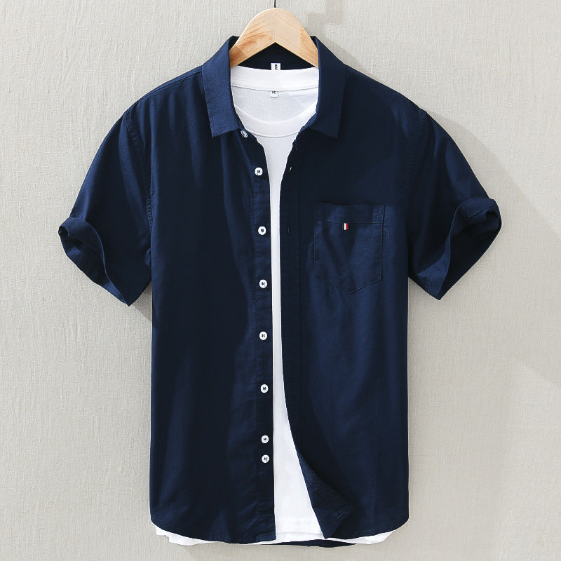 OXFORD HALF SLEEVE - NAVY BLUE COLOR