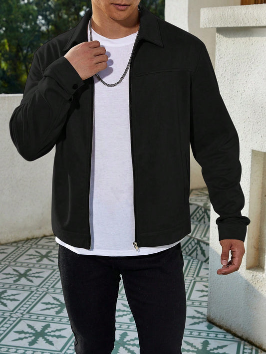 Black Winter Jacket Monochrome - MP810