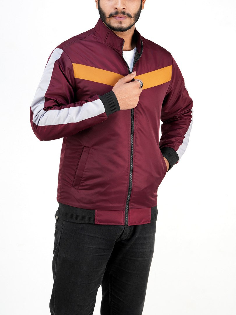 Maroon colour hot sale winter jacket