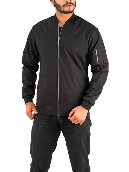 V-2 Black Bomber Jacket