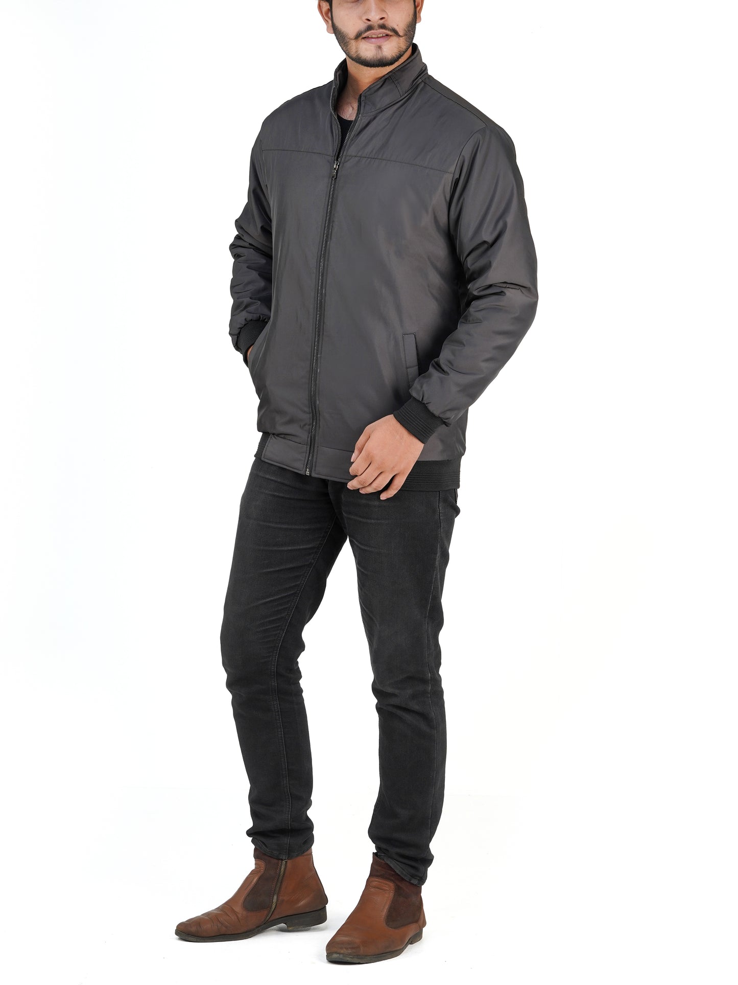 SKN-78 Coffee Brown Winter Jackets