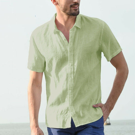 Men's Polo Collar Shirt | Swamp Green