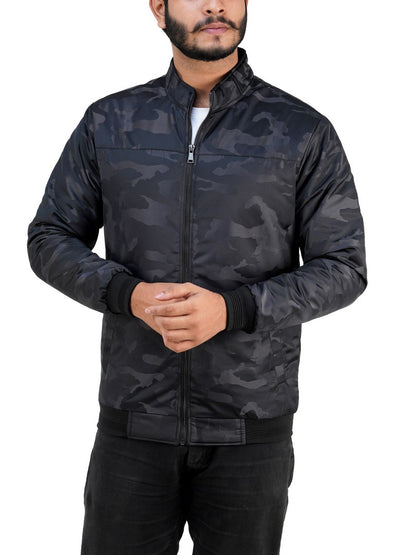 KM-160 Camouflage High-Neck Winter Jacket For Mens