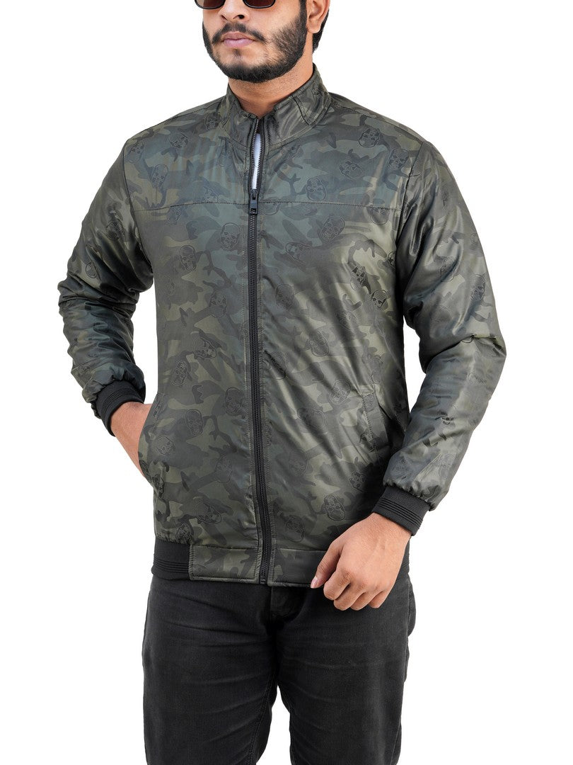 KM-35 Camouflage High-Neck Winter Jacket For Mens