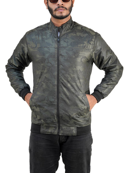 KM-35 Camouflage High-Neck Winter Jacket For Mens