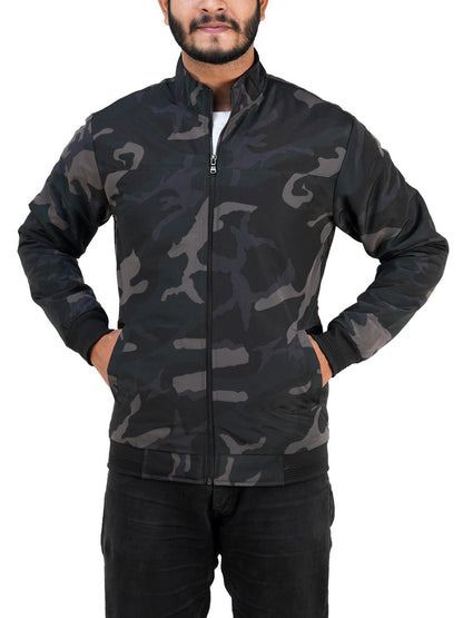 KM-600 Camouflage High-Neck Winter Jacket For Mens