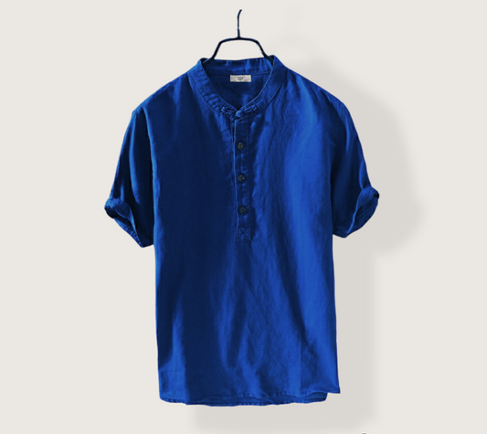 Men's Band Collar Katua | Blue Z-10